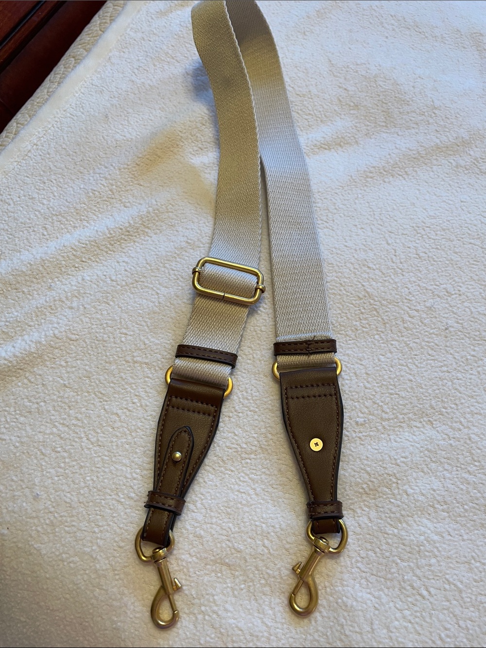 Zara Cream and Brown Woven-Handle Bag - Picture 9 of 9